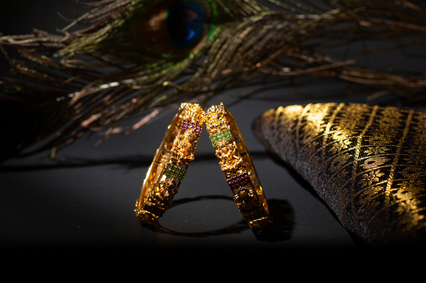 Stonework Laxmi Bangles