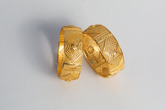 Gold Plated Kada Bangles