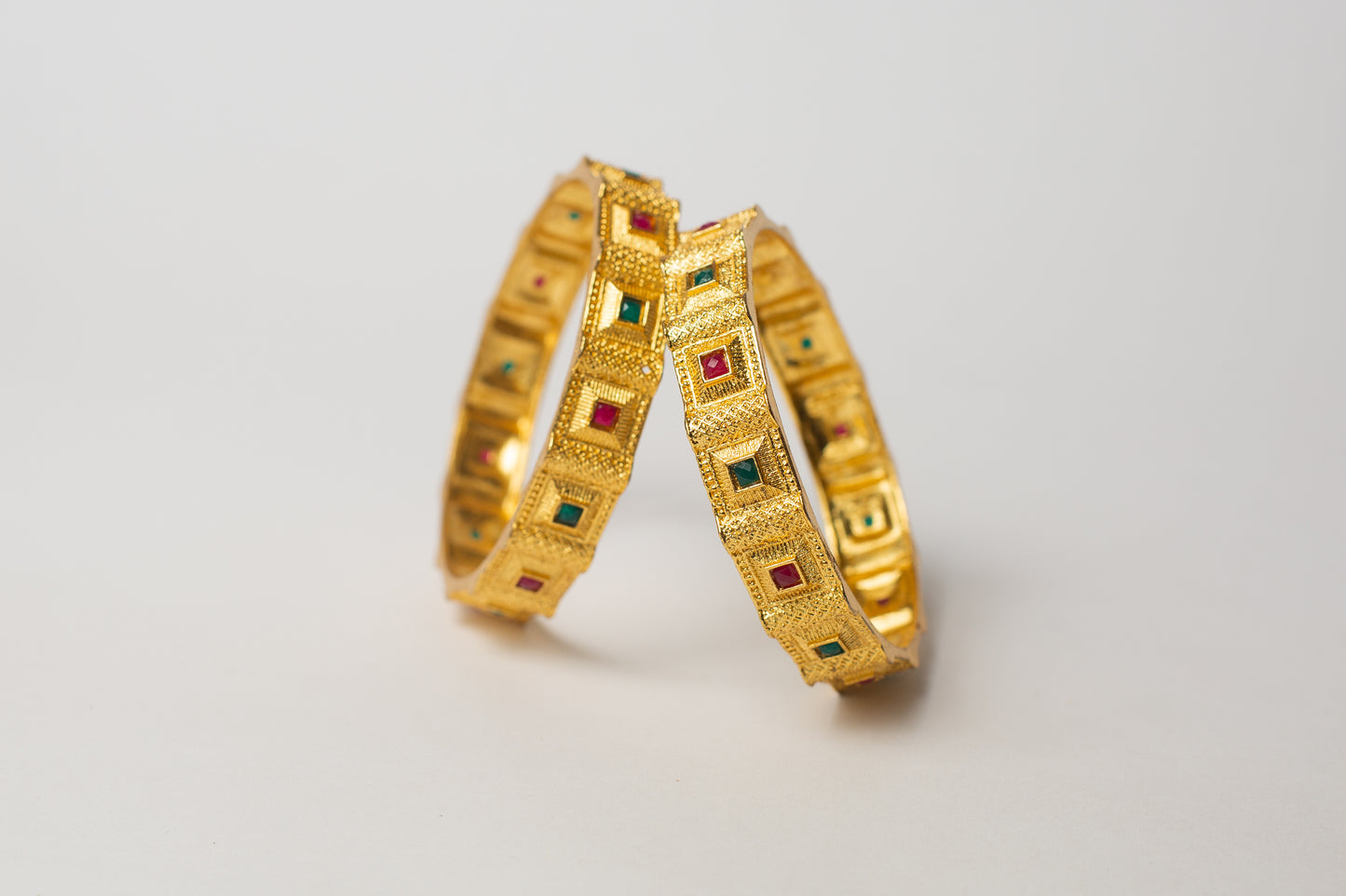 Minakari Gold Plated Bangles