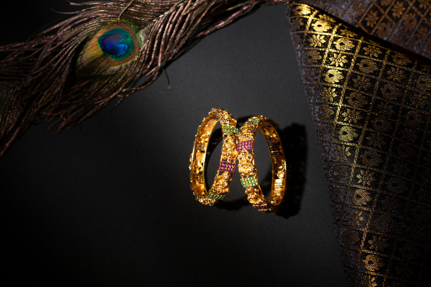 Stonework Laxmi Bangles